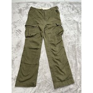 Gap Kids Khaki Cargo Pants Boy's Size 14 Husky Beige Straight Leg New With Tag